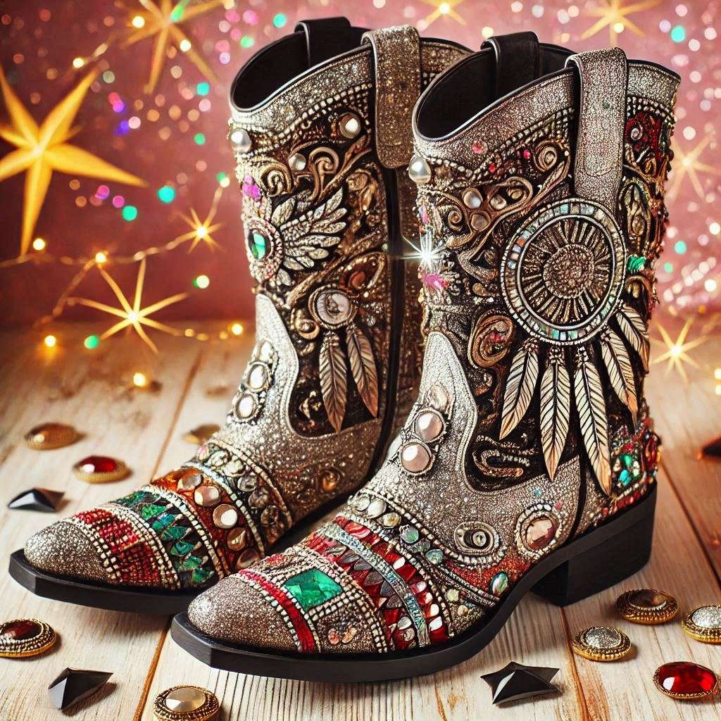 Pinterest reference images with Native American designs and lots of blings