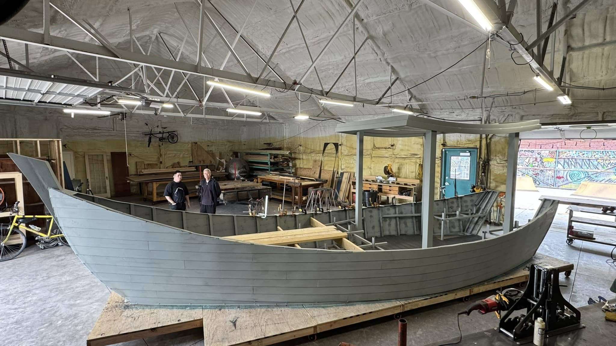 The construction of the Vietnamese Refugee Boat