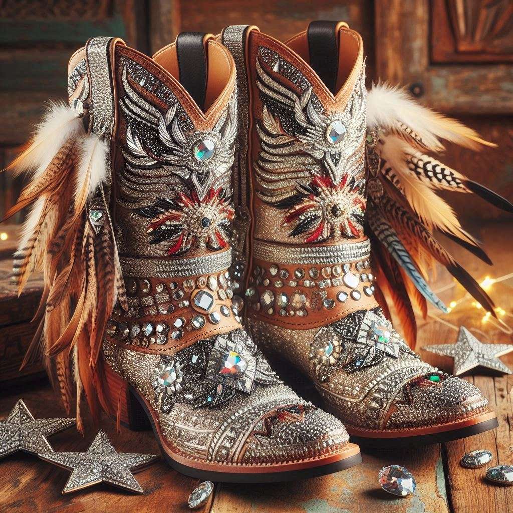 Pinterest reference images with Native American designs and lots of blings