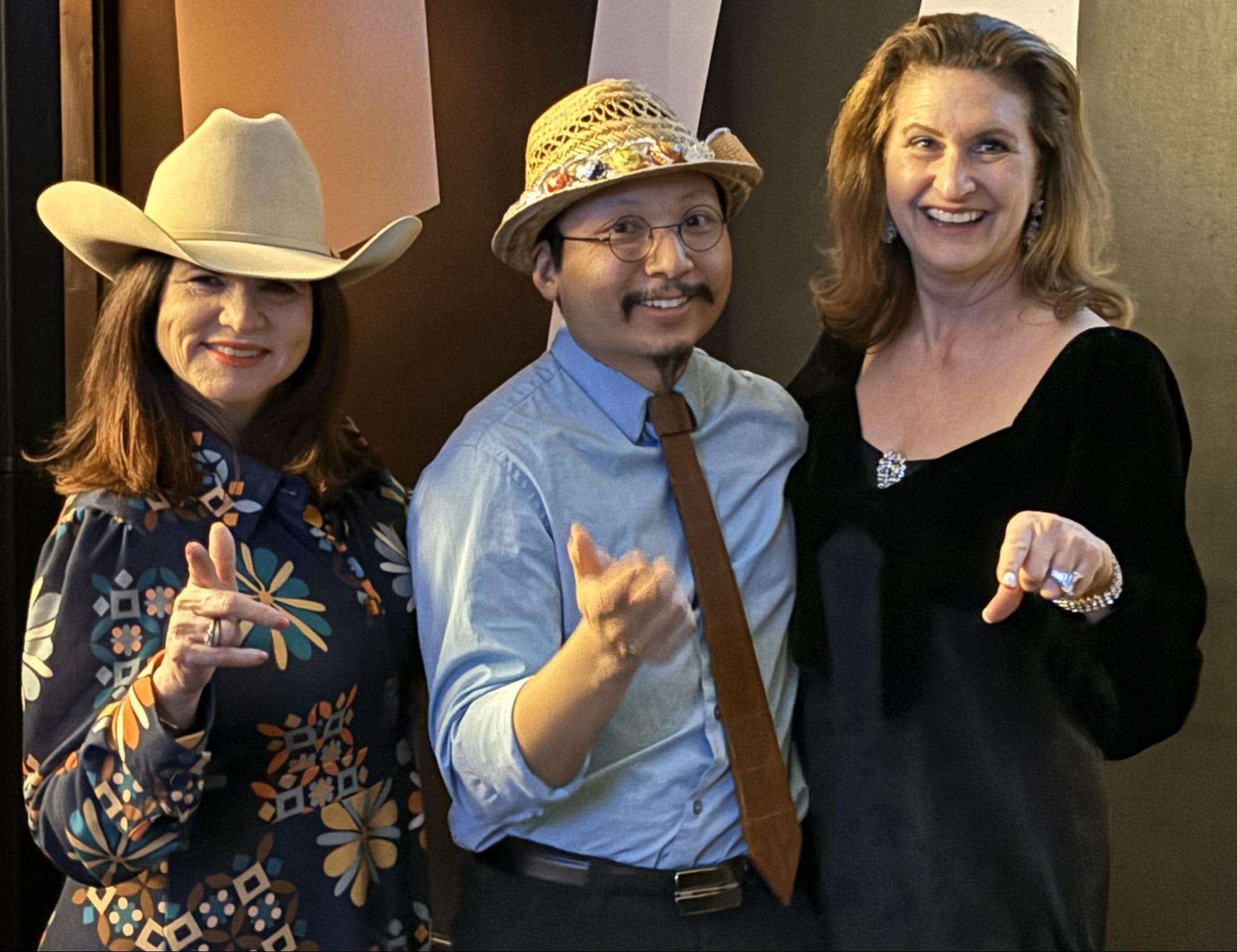 David Ho in the middle next to the birthday lady to the right