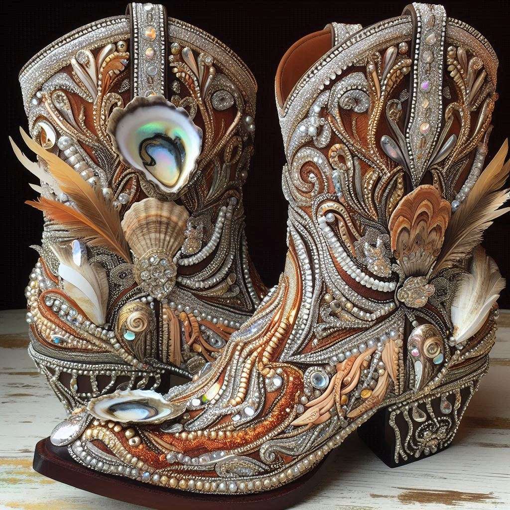 Pinterest reference images with Native American designs and oyster shells