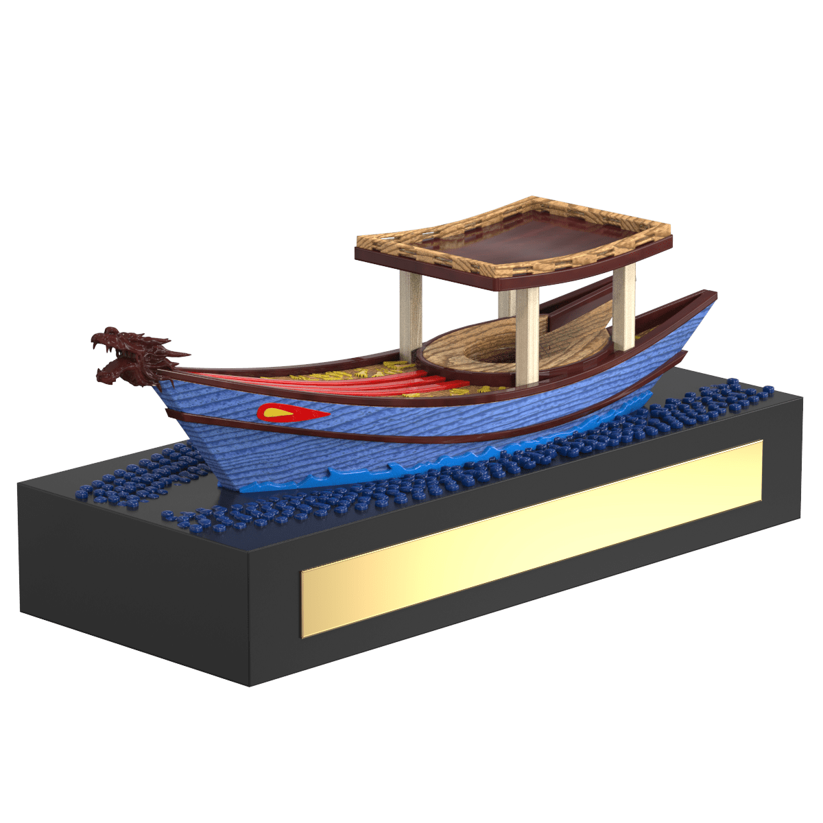 3D rendering of the Vietnamese refugee boat first version