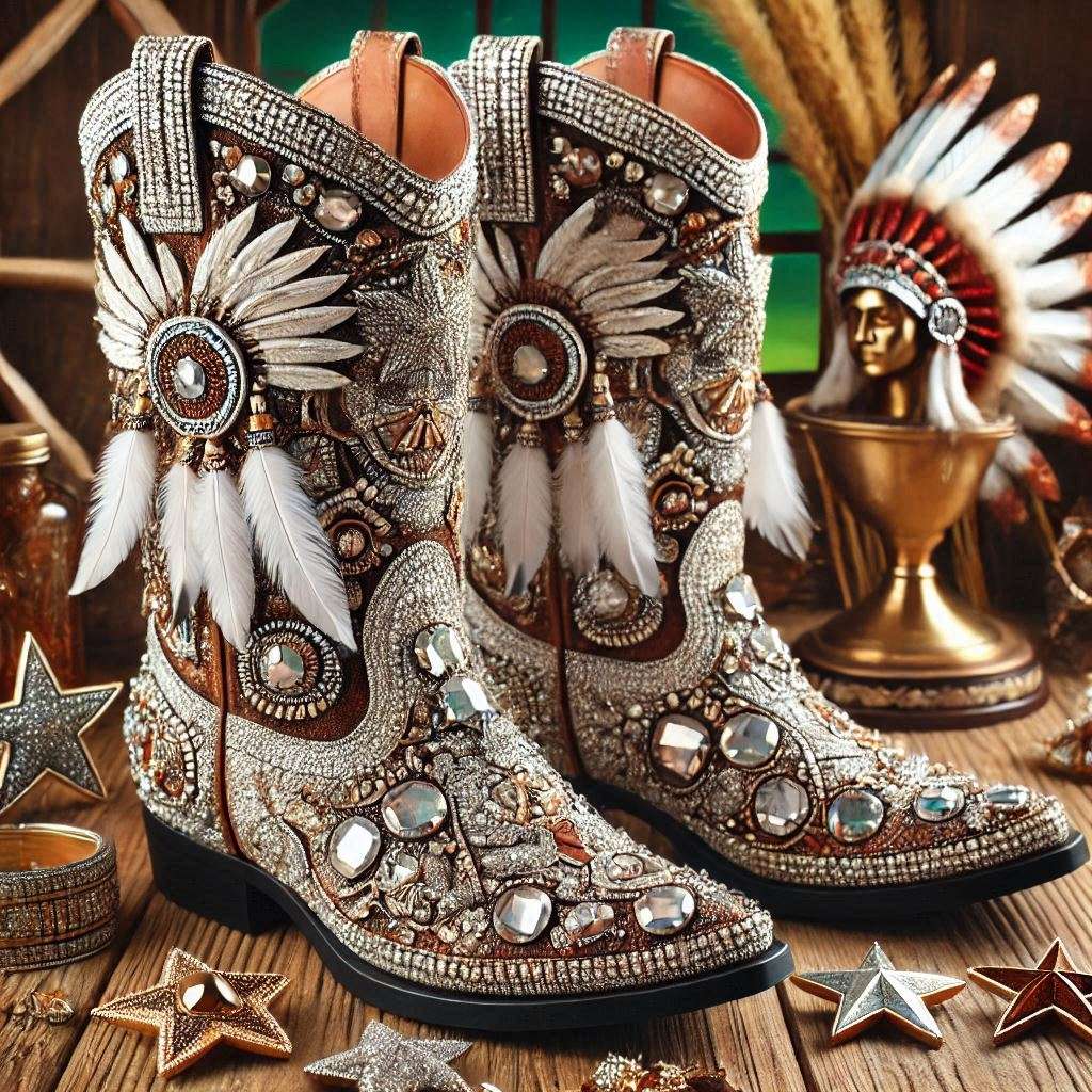 Pinterest reference images with Native American designs and lots of blings